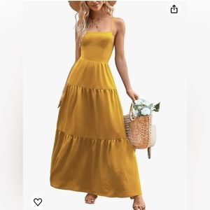 CUPSHE Maxi dress. Swing Backless Criss Cross Prom Cocktail Party
